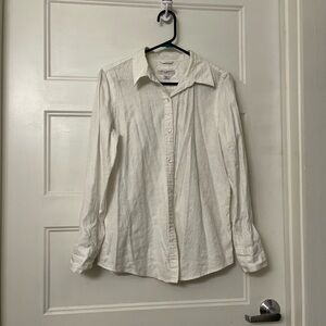 Banana Republic White Casual Button Down Shirt